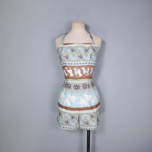 Load image into Gallery viewer, 50s ROSE MARIE REID FLORAL AND BIRD PRINT COTTON ROMPER / PLAYSUIT - S-M