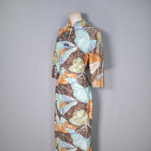 Load image into Gallery viewer, 60s SHIMMERING BUTTERFLY MAXI PAKE MUU STYLE MAXI DRESS - M