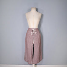 Load image into Gallery viewer, 70s NAUTICAL JAEGER SKIRT WITH ROPE LACE UP SLIT FRONT - 25&quot;