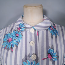 Load image into Gallery viewer, CROPPED 50s FLORAL BOLERO SHIRT JACKET WITH PETER PAN COLLAR - S