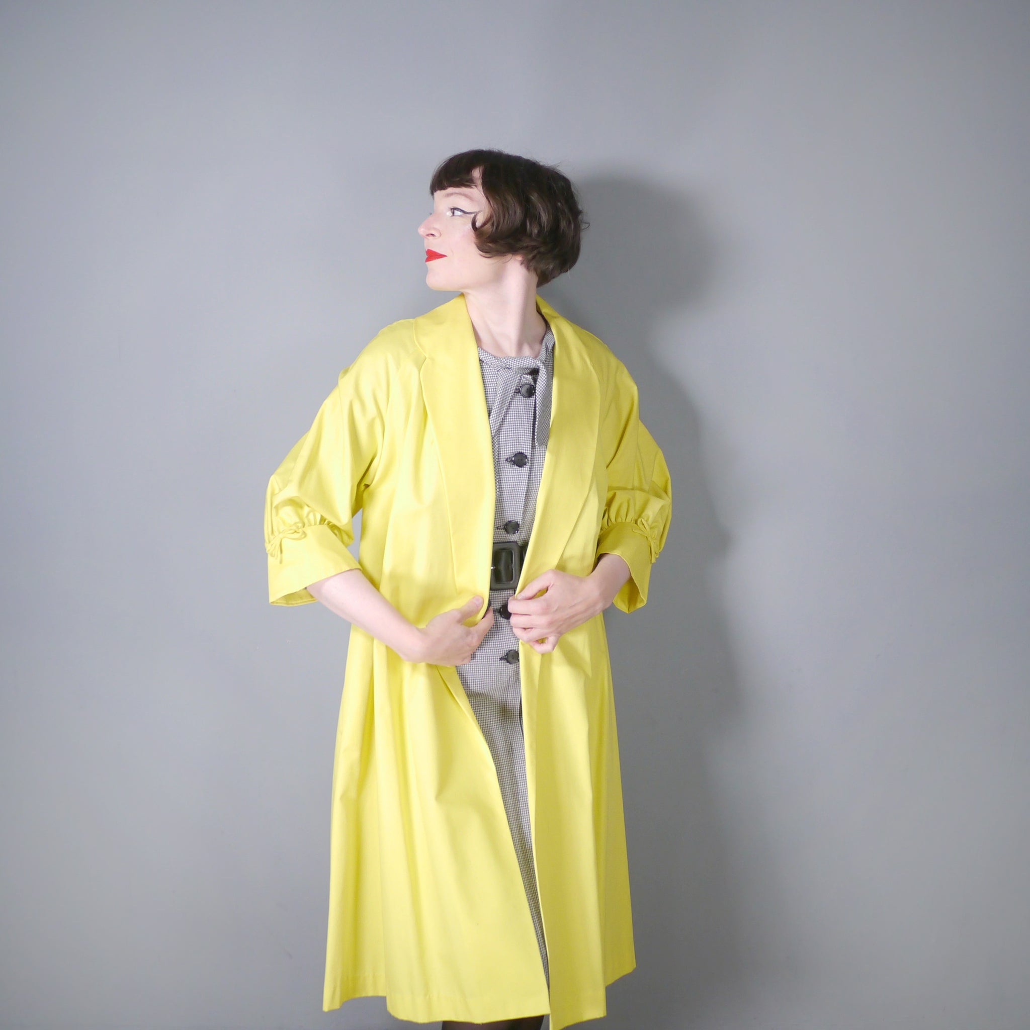 Yellow hot sale swing coat