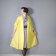 Load image into Gallery viewer, 50s HARELLA BRIGHTEST YELLOW SWING / OPERA LIGHT TRANSITIONAL COAT - S-M