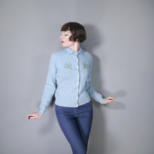 Load image into Gallery viewer, 60s &quot;BALMORAL&quot; HEATHER EMBROIDERED AND SOUTACHE WOOL CARDIGAN - M