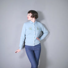Load image into Gallery viewer, 60s &quot;BALMORAL&quot; HEATHER EMBROIDERED AND SOUTACHE WOOL CARDIGAN - M