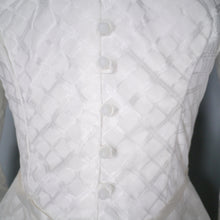 Load image into Gallery viewer, 70s MINI WEDDING DRESS WITH HUGE DRAPED ANGEL SLEEVES - XXS-XS