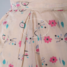 Load image into Gallery viewer, 50s NOVELTY ATOMIC MELON AND APPLE PRINT PASTEL FULL SKIRT - 25&quot;
