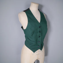 Load image into Gallery viewer, 70s DARK GREEN 3 PIECE DECO STYLE SUIT WITH WIDE LEGS - M