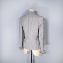 Load image into Gallery viewer, SLEEK TAILORED GREY 40s JACKET WITH DECORATIVE HIP APPLIQUE - L