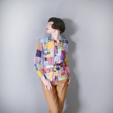 Load image into Gallery viewer, 70s HANDMADE PATCHWORK SHIRT JACKET WITH BELT - S