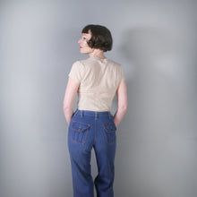 Load image into Gallery viewer, 70s &quot;SPICE&quot; WIDE LEG HIGH WAST JEANS WITH PATCH POCKETS - XS