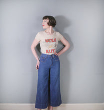 Load image into Gallery viewer, 70s &quot;SPICE&quot; WIDE LEG HIGH WAST JEANS WITH PATCH POCKETS - XS