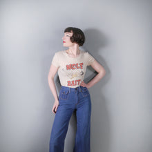 Load image into Gallery viewer, 70s &quot;SPICE&quot; WIDE LEG HIGH WAST JEANS WITH PATCH POCKETS - XS