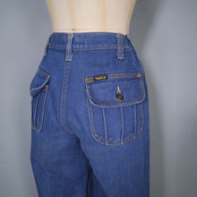 Load image into Gallery viewer, 70s &quot;SPICE&quot; WIDE LEG HIGH WAST JEANS WITH PATCH POCKETS - XS