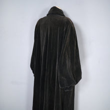 Load image into Gallery viewer, 40s 50s SHUBETTE BLACK FINE VELVETY CORD BALLOON SLEEVE COAT - M