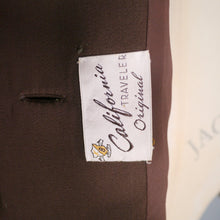 Load image into Gallery viewer, 40s CHESTNUT BROWN &quot;CALIFORNIA TRAVELER&quot; FITTED SUIT JACKET - M