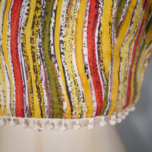 Load image into Gallery viewer, 50s 60s &quot;TREND&quot; BEACHWEAR STRIPED CROP TOP WITH POMPOM FRINGE - S-M