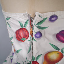 Load image into Gallery viewer, SLIX 50s NOVELTY FRUIT AND VEG PRINT COTTON ROMPER SWIMSUIT - S