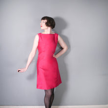 Load image into Gallery viewer, 60s JEAN PATOU SHOCKING PINK SHIFT DRESS AND COAT SET - M