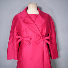 Load image into Gallery viewer, 60s JEAN PATOU SHOCKING PINK SHIFT DRESS AND COAT SET - M