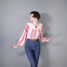 Load image into Gallery viewer, 70s EMBROIDERED BOHEMIAN FOLK / PEASANT BLOUSE - M-L