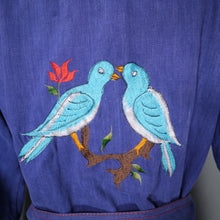 Load image into Gallery viewer, 70s EMBROIDERED LIGHT COTTON DENIM SHIRT JACKET - M-L