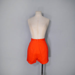 60s LONDONUS RED MINI SANFORISED COTTON SHORTS - 25"