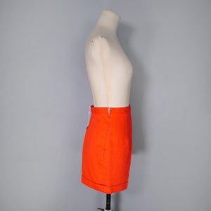 60s LONDONUS RED MINI SANFORISED COTTON SHORTS - 25"