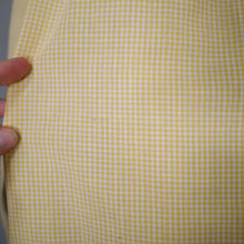 Load image into Gallery viewer, 50s 60s LIGHTEST COTTON YELLOW GINGHAM BUTTON THROUGH SUN DRESS - S