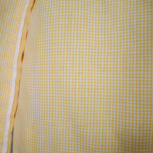 Load image into Gallery viewer, 50s 60s LIGHTEST COTTON YELLOW GINGHAM BUTTON THROUGH SUN DRESS - S