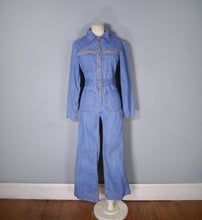 Load image into Gallery viewer, 90s BLUE DENIM WORKWEAR STYLE OVERALL / JUMPSUIT - S