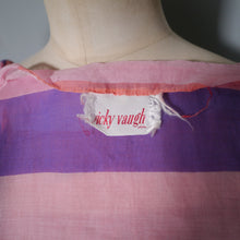 Load image into Gallery viewer, 50s VICKY VAUGHN CANDY STRIPE FULL SKIRTED SUN DRESS AND BOLERO - XS-S