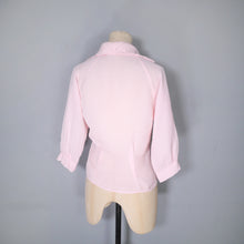 Load image into Gallery viewer, 50s BALLET PINK SEMI SHEER &quot;STARDUST&quot; BLOUSE SHIRT - XS-S