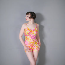 Load image into Gallery viewer, 60s GABAR COLOURFUL PSYCHEDELIC PRINT SUMMER ROMPER / PLAYSUIT - M