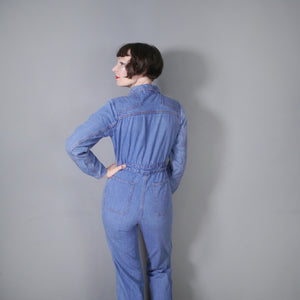 90s BLUE DENIM WORKWEAR STYLE OVERALL / JUMPSUIT - S