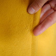 Load image into Gallery viewer, 70s BRIGHT YELLOW PURE WOOL WRAP COAT WITH BELT - M