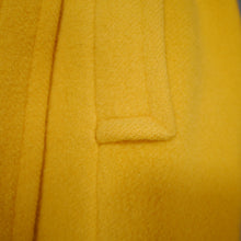 Load image into Gallery viewer, 70s BRIGHT YELLOW PURE WOOL WRAP COAT WITH BELT - M