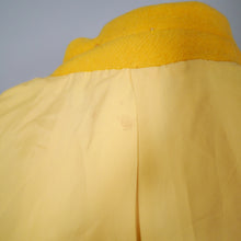 Load image into Gallery viewer, 70s BRIGHT YELLOW PURE WOOL WRAP COAT WITH BELT - M