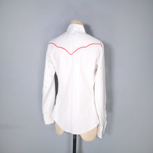 Load image into Gallery viewer, PANHANDLE SLIM WHITE ROSE EMBROIDERED WESTERN COWBOY SHIRT - XS-S