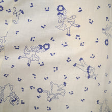 Load image into Gallery viewer, 70s NOVELTY PIXILATED DANCING MUSIC PRINT BUTTON THROUGH DRESS - M