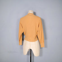 Load image into Gallery viewer, 50s 60s IAN PETERS ORANGE RIBBED COTTON DOLMAN SLEEVE TOP / SWEATER - M