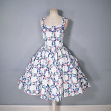 Load image into Gallery viewer, 80s DOES 50s CHIPIE WESTERN WEAR RICRAC PATCHWORK FULL SKIRTED SUN DRESS - XS-S