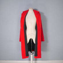 Load image into Gallery viewer, 40s BRIGHT RED CORDUROY CORD AUTUMN COAT WITH BELT - M