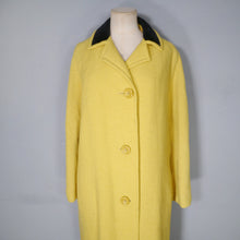 Load image into Gallery viewer, 60s RODEX YELLOW GORSLAN WOOL TWEED CAR COAT WITH VELVET COLLAR - M-L