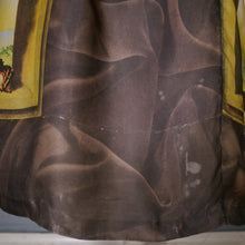 Load image into Gallery viewer, 60s BROWN AMBROSIUS BOSSCHAERT STILL LIFE BORDER FLORAL DRESS - S