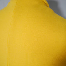 Load image into Gallery viewer, 60s YELLOW MOD PONTE KNIT BUTTON THROUGH MINI SHIFT DRESS - XS