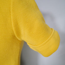 Load image into Gallery viewer, 60s YELLOW MOD PONTE KNIT BUTTON THROUGH MINI SHIFT DRESS - XS