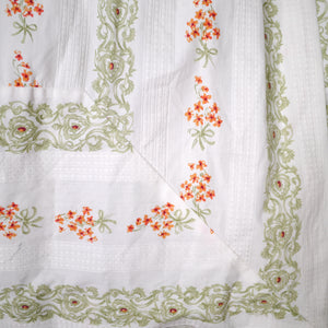 60s KITTY COPELAND SMALL FLOWER BOUQUET PRINT COTTON DAY DRESS - S-M (petite fit)