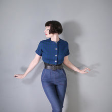 Load image into Gallery viewer, 60s CROPPED SOFT WOOL &quot;HOLYROOD&quot; BOLERO SHIRT / JACKET - XS-S