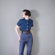 Load image into Gallery viewer, 60s CROPPED SOFT WOOL &quot;HOLYROOD&quot; BOLERO SHIRT / JACKET - XS-S