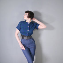 Load image into Gallery viewer, 60s CROPPED SOFT WOOL &quot;HOLYROOD&quot; BOLERO SHIRT / JACKET - XS-S